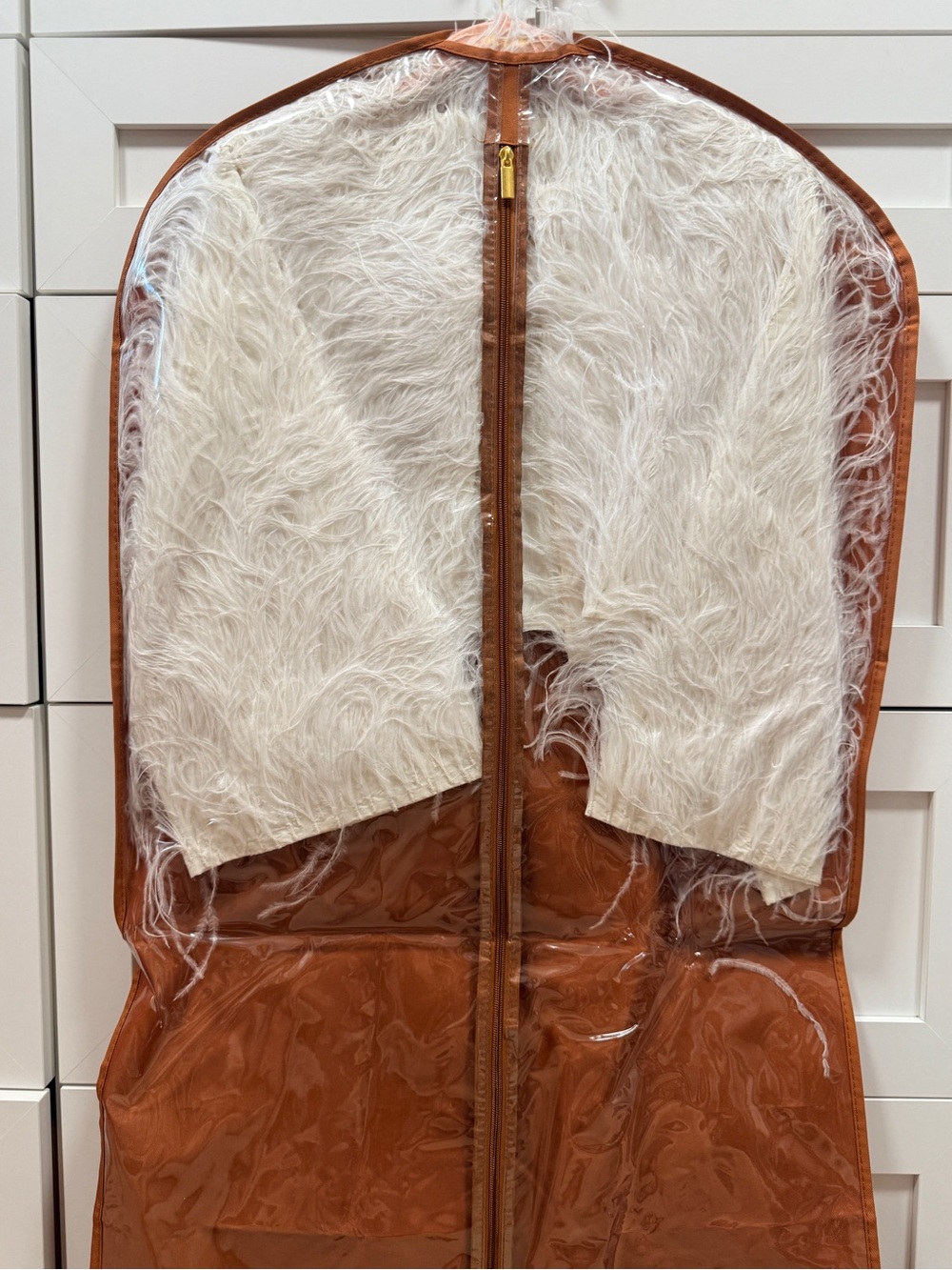 Cult Gala White Feathered Faux Fur Jacket - Picture 7 of 7